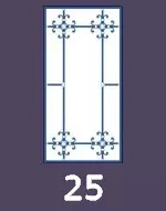 Раскладка 25 для остекления балконов