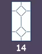 Раскладка 14 для остекления балконов