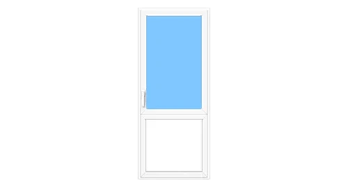 Пластиковая дверь Верх стекло